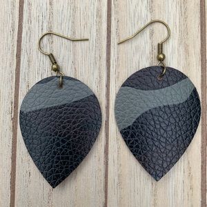 New! | Handmade Faux Leather Earrings Single